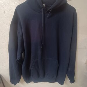 gilden Classic Navy Blue Men's Hoodie